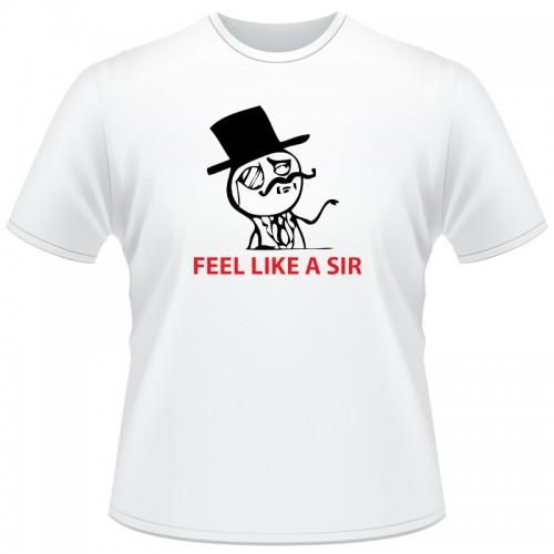 camisa meme-meme feel like a sir