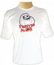 camisa meme-forever alone